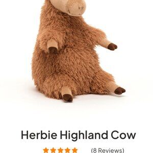 Herbie Highland Cow Jellycat RETIRED